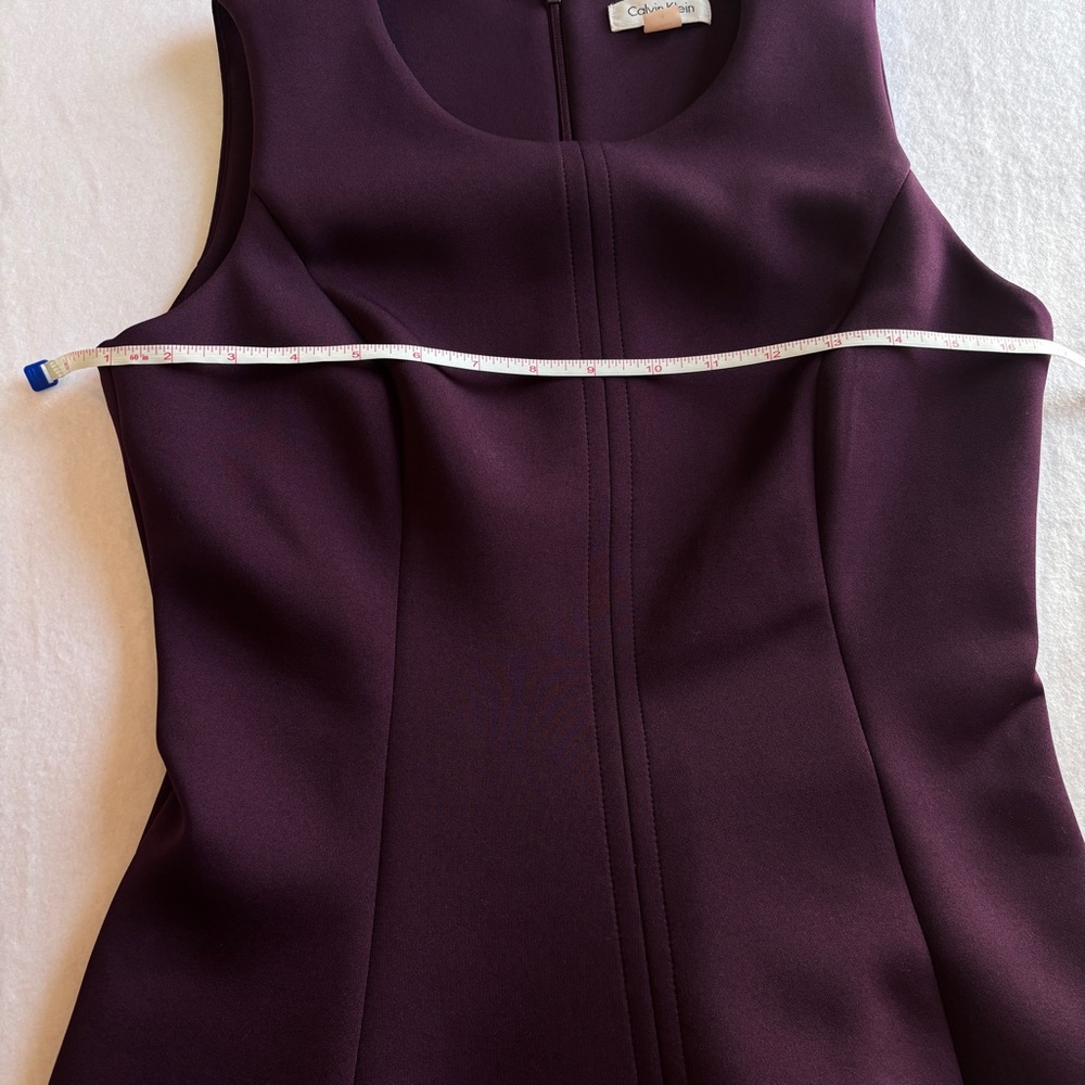 Calvin Klein Purple and Black Midi Dress - Picture 7 of 8
